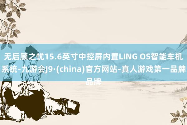 无后顾之忧15.6英寸中控屏内置LING OS智能车机系统-九游会J9·(china)官方网站-真人游戏第一品牌