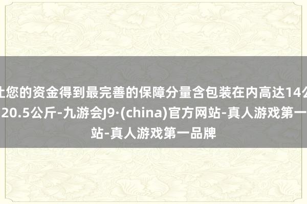 让您的资金得到最完善的保障分量含包装在内高达14公斤到20.5公斤-九游会J9·(china)官方网站-真人游戏第一品牌